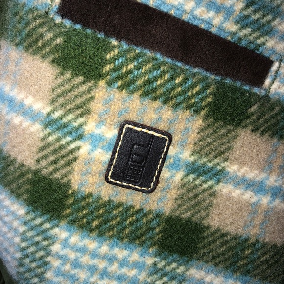 LL Bean spectacular Up Country Waxed Cotton green quilted brown jkt ASNEW - Picture 3 of 7